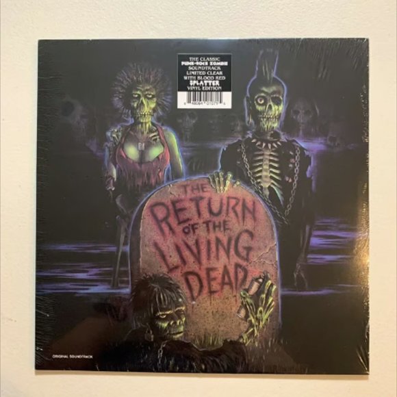 The Return Of The Living Dead LP ~ Clear w/Blood Splatter Colored Vinyl ~Sealed! - Picture 2 of 2